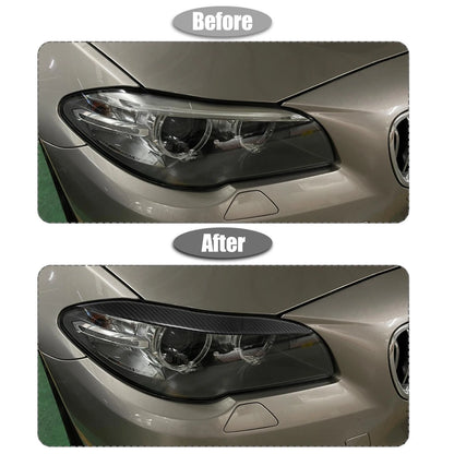 Headlight Eyebrow Cover Stickers for BMW F10 Carbon Fiber (2011-2017)