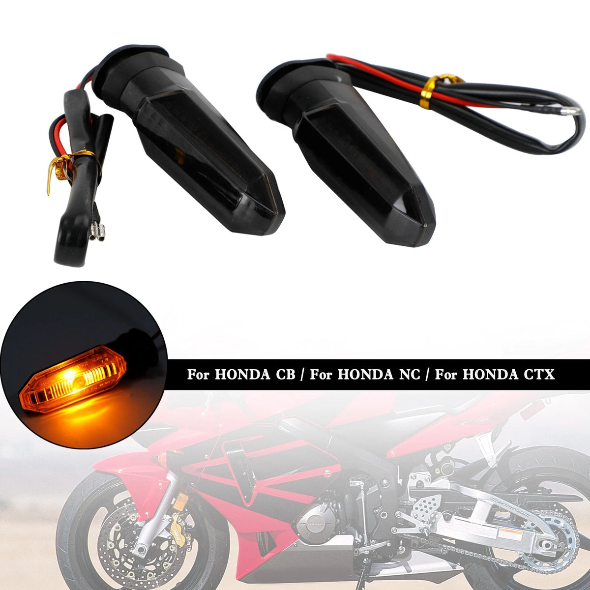 LED Turn Signal Lights for Honda CRF250/CB500/CB650F/CTX700 (2013-2023)
