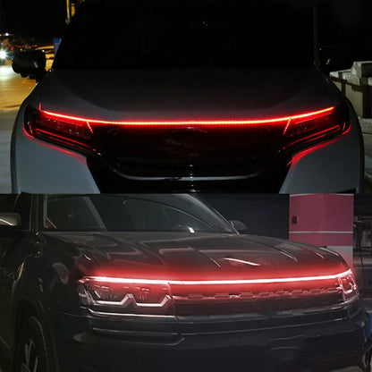 1.8m LED DRL Hood Light Strip for Car Engine Cover Daytime Running Light