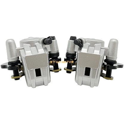 2 x Front Left & Right Brake Calipers & Pads for Kawasaki Bayou 300 2x4 KLF300B (1988–2004)