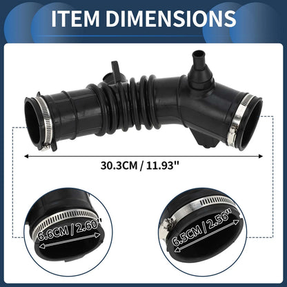 Car Intake Hose Tube with Clamps for Toyota Solara (2004-2008) - 1 x Black