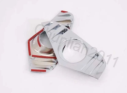 Front Fog Light Cover Trim for 2019-2023 Toyota RAV4 ABS Chrome 2 x Pieces