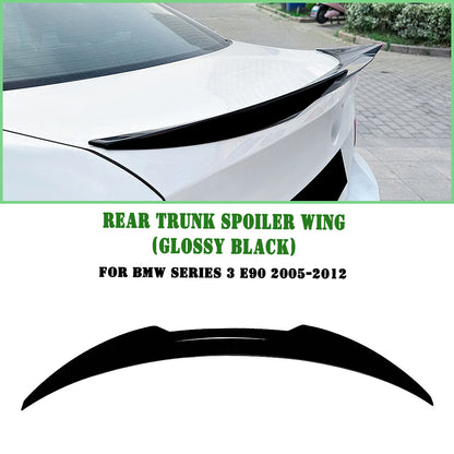 Gloss Black Rear Boot Spoiler Lip for BMW 3 Series E90 M3 (2005-2012)