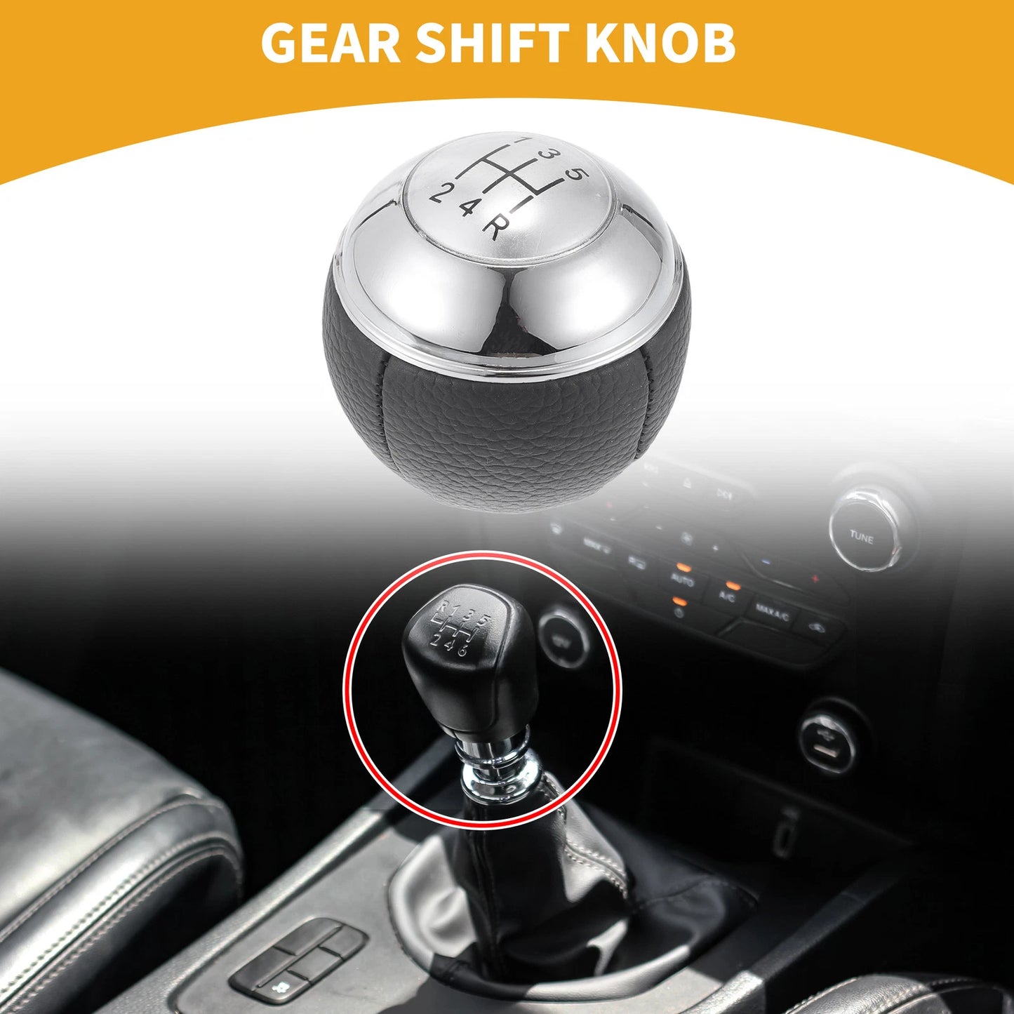 5 Speed Manual Gear Shifter Knob for Mini Cooper R50 R53 (2000-2006)