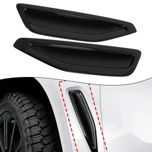 2 x Front Left/Right Black Fender Trim for BMW X5 (2017–2021)