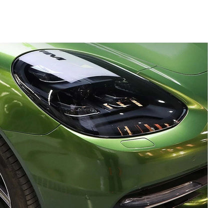 Car Smoke Black TPU Headlight Sticker Protect Film Fit For Porsche Macan 718