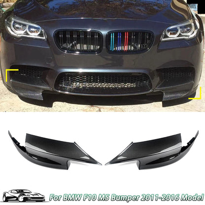 Carbon Fiber Front Bumper Corner Splitter Lip for BMW F10 M5 (2011-2017)