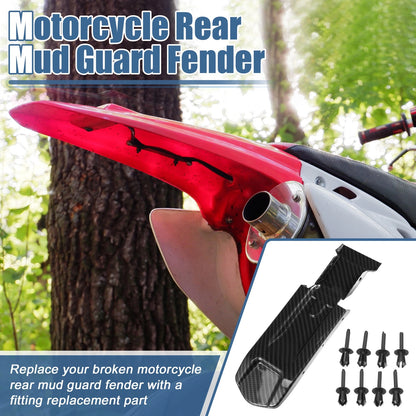 Motorcycle Rear Tail Mud Guard Fender for Surron Carbon Fiber Black