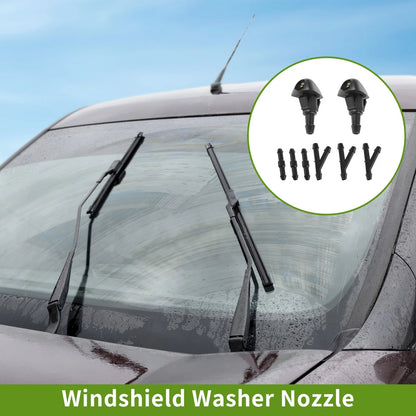 Windshield Washer Nozzle w/ Hose Connector for Honda