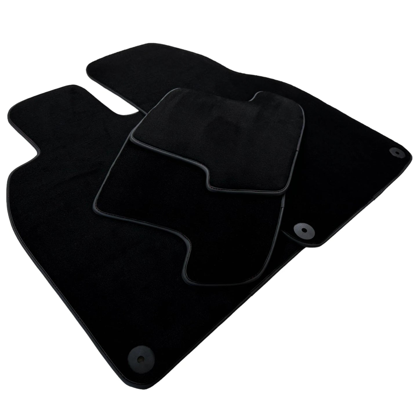 Custom Black Carpet Floor Mats for Porsche Cayenne (2018-2023)