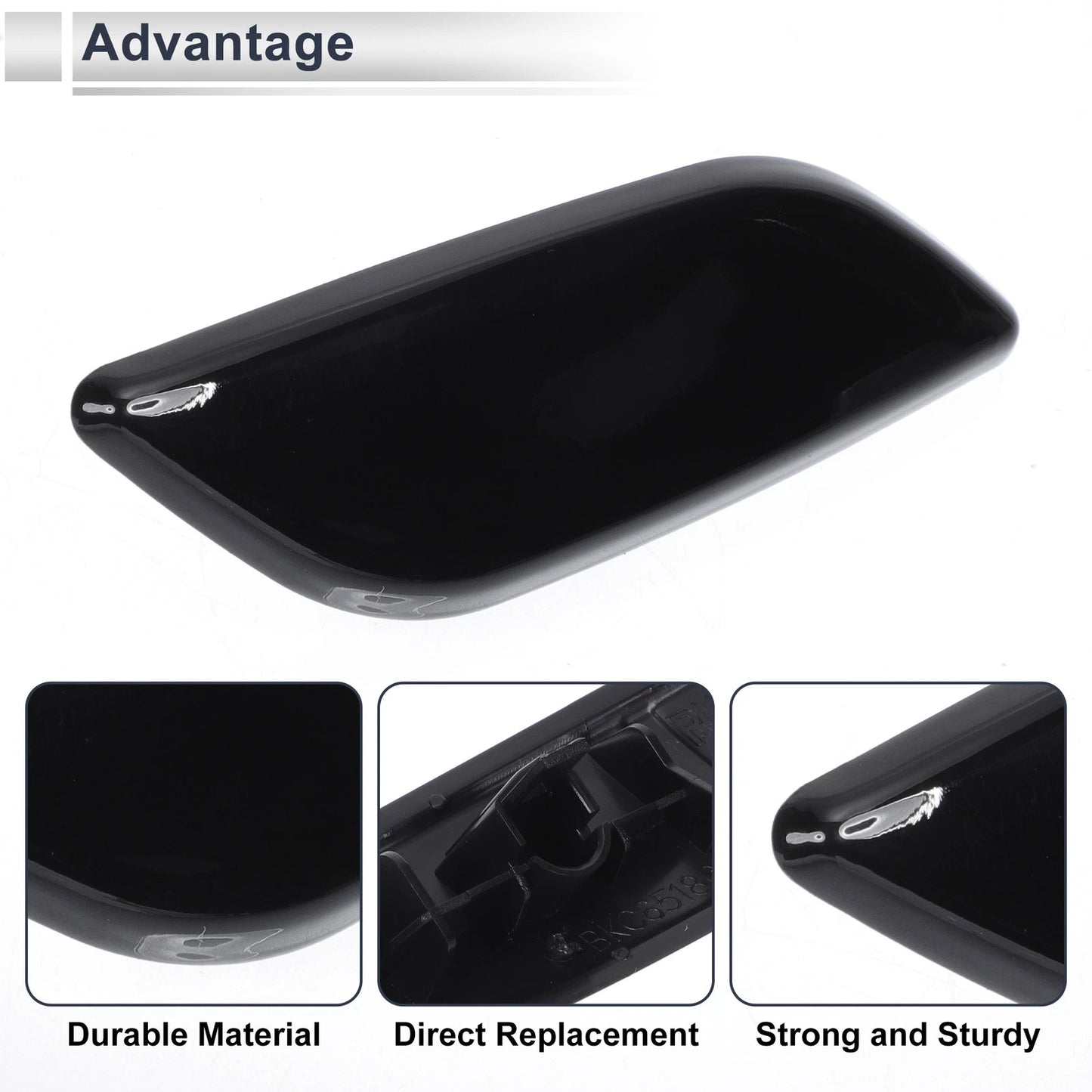 Bumper Headlight Washer Nozzle Cover Cap for Mazda 3 (2004-2009)