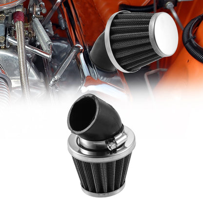 Universal Air Filter 38mm Elbow Conical Round Tapered for Motorcycle
