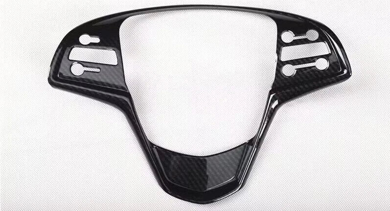 Carbon Fiber Steering Wheel Button Panel Trim for Cadillac ATS-V (2013-2019)