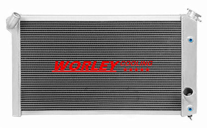 NSW-33.5" Aluminum Radiator for Chevy Corvette C3 V8 5.7L 7.4L (1973-1976)
