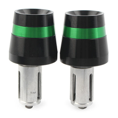 Green Handlebar Bar End Plugs for Honda CBR, CB, Yamaha YZ, YZF, Kawasaki