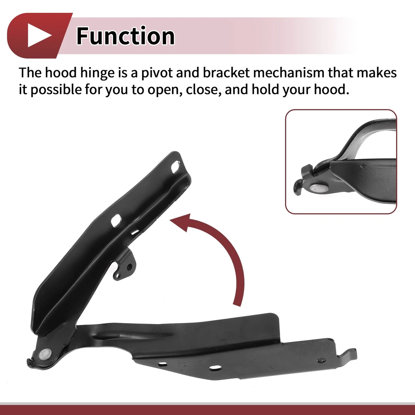 Hood Hinges 1 Pair for INFINITI G37 (11-13)