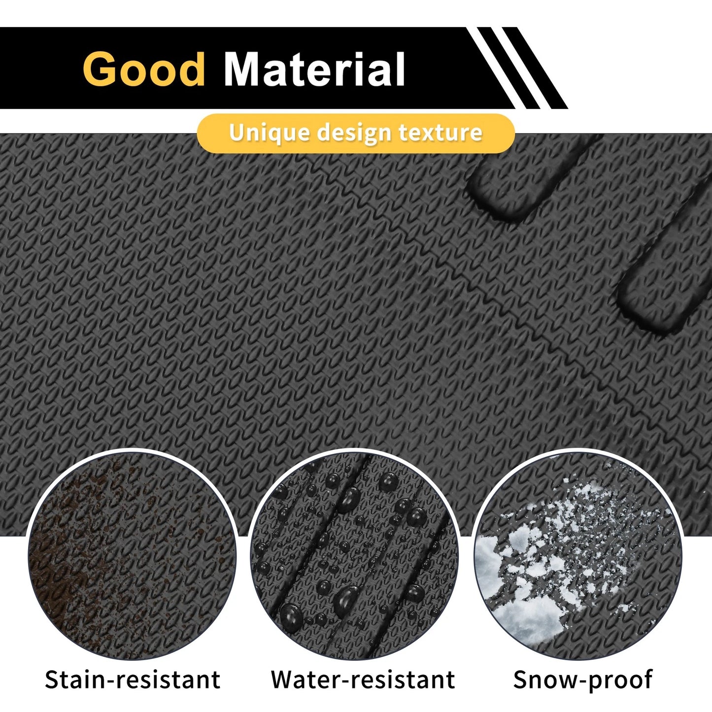 Cargo Liner Rear Trunk Mat for Ford Expedition (2018-2024) Stripe Pattern