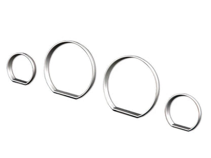 Dashboard Gauge Rings Silver for BMW 3 Series E46 M3 ZHP (1998-2005)