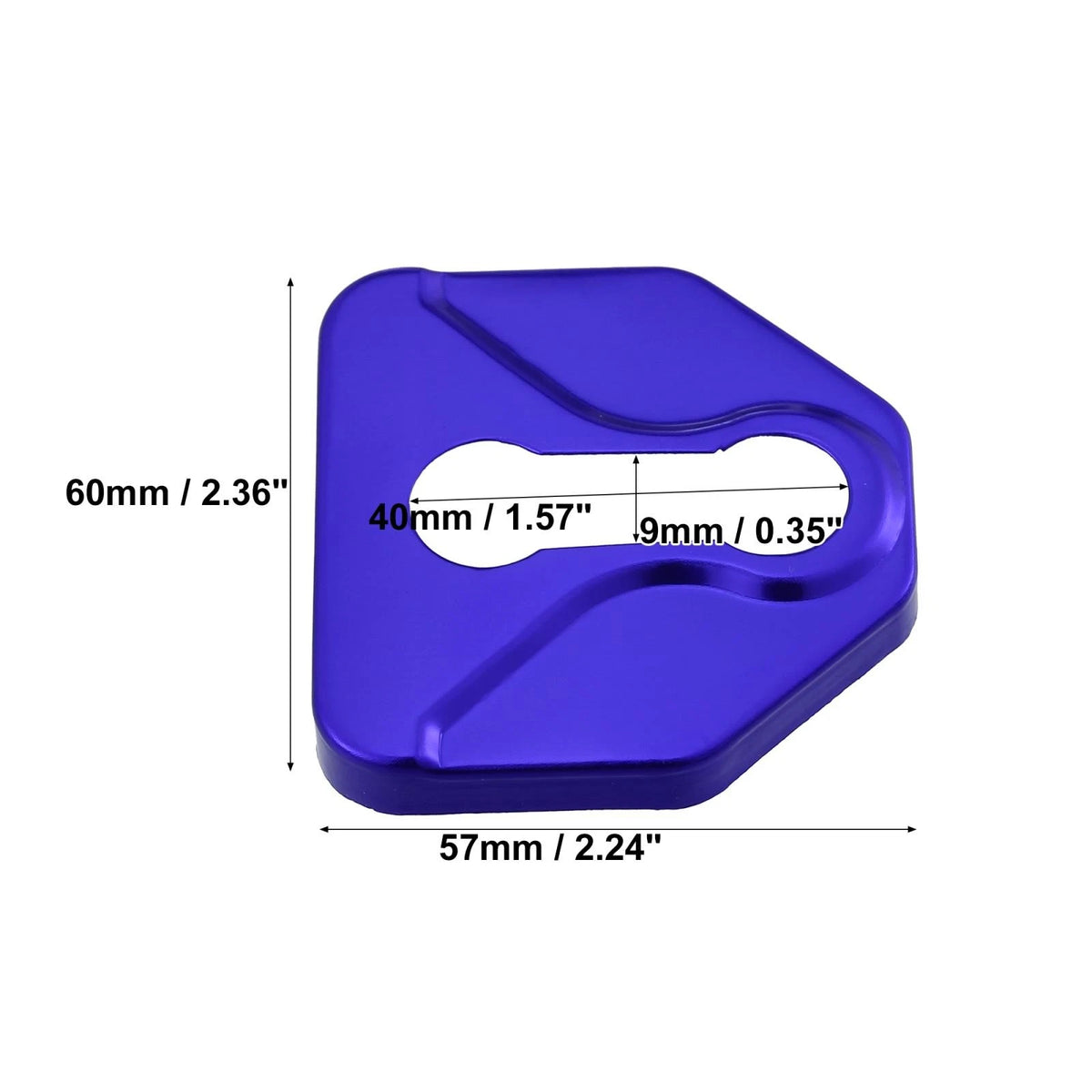 4 x Stainless Steel Car Door Lock Latch Covers for Subaru