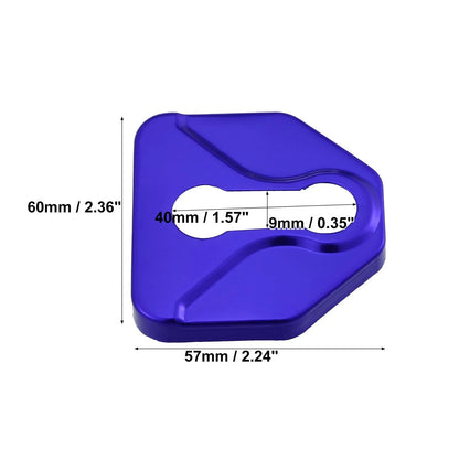 4 x Stainless Steel Car Door Lock Latch Covers for Subaru