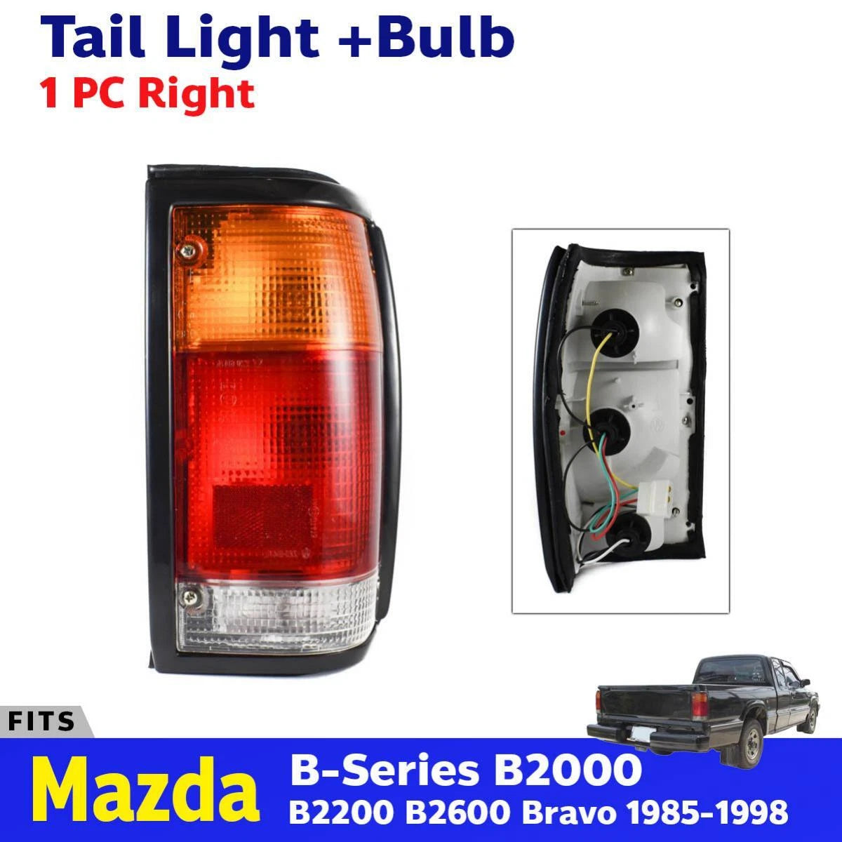 Right Tail Light Rear Lamp Fits Mazda Bravo B2000 B2200 B2600 Pickup 1985-98 D05