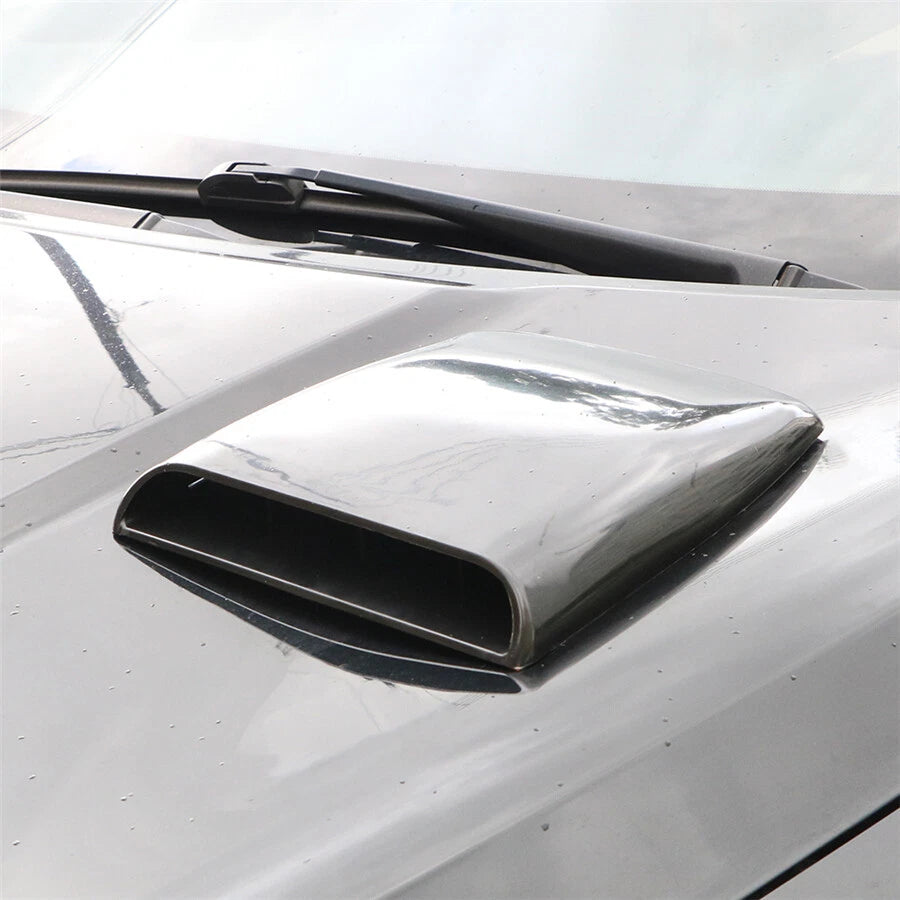 Glossy Black Bonnet Hood Scoop Air Flow Vent Cover for Car (1Pcs)