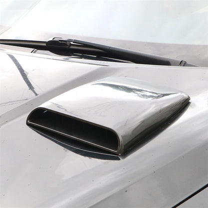 Glossy Black Bonnet Hood Scoop Air Flow Vent Cover for Car (1Pcs)