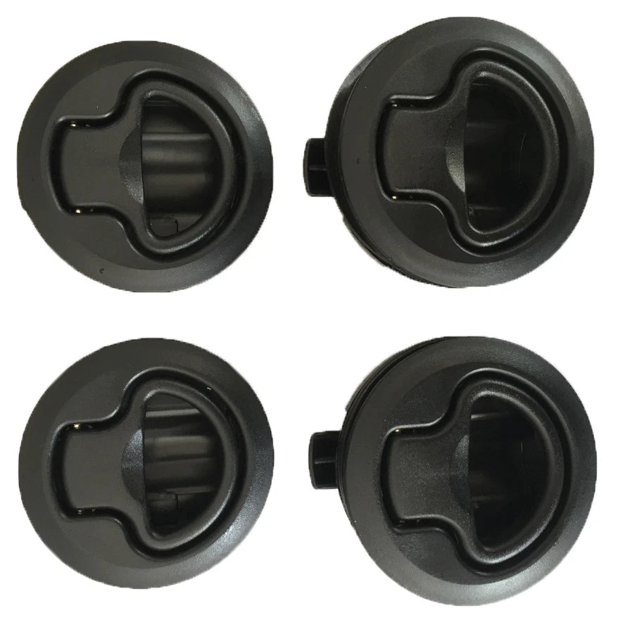 Flush Mount Slam Latch 62mm for Boat/Caravan/4WD - Black