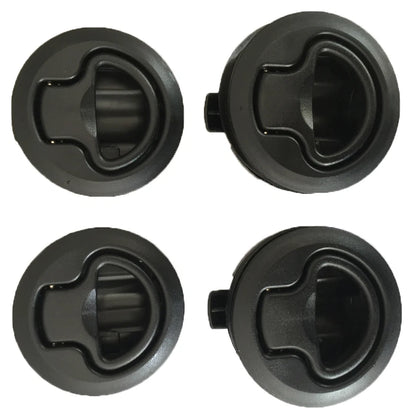 Flush Mount Slam Latch 62mm for Boat/Caravan/4WD - Black