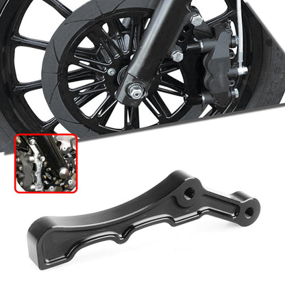 1x Black Front Brake Caliper Bracket Kit for Harley Davidson