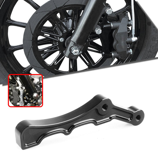 1x Black Front Brake Caliper Bracket Kit for Harley Davidson