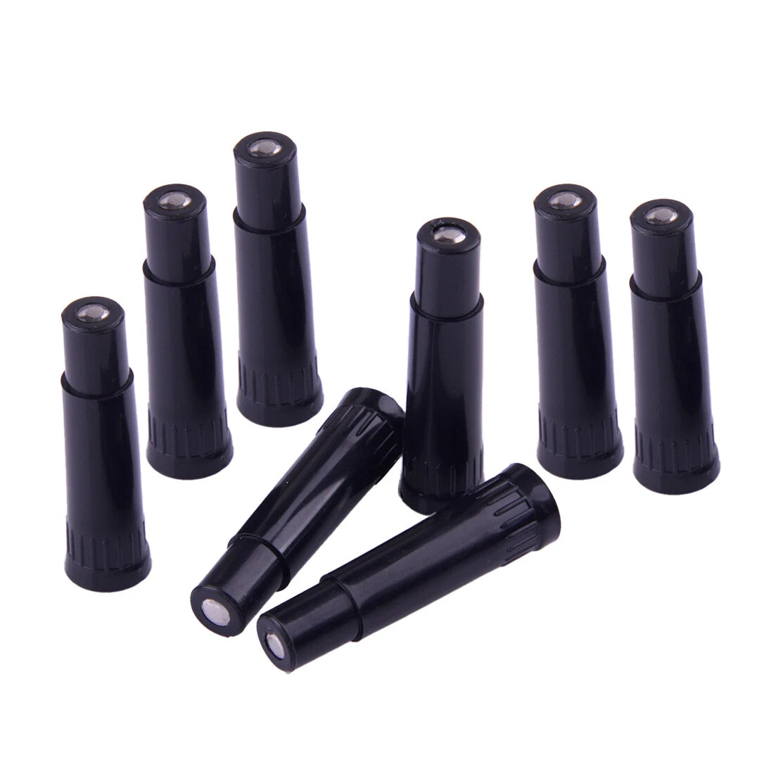 8 x Black Tyre Valve Stem Cap Extensions for Car Truck