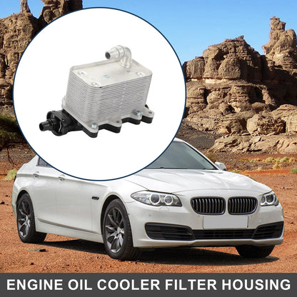 Engine Oil Cooler Filter Housing for BMW 5 6 7 Series (2001-2019)