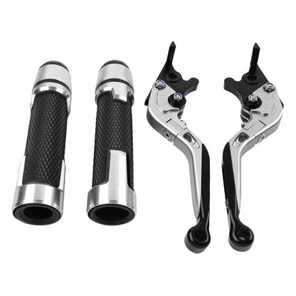 Silver Extendable Brake Clutch Lever Grip Set for Ducati Panigale (2016-2020)