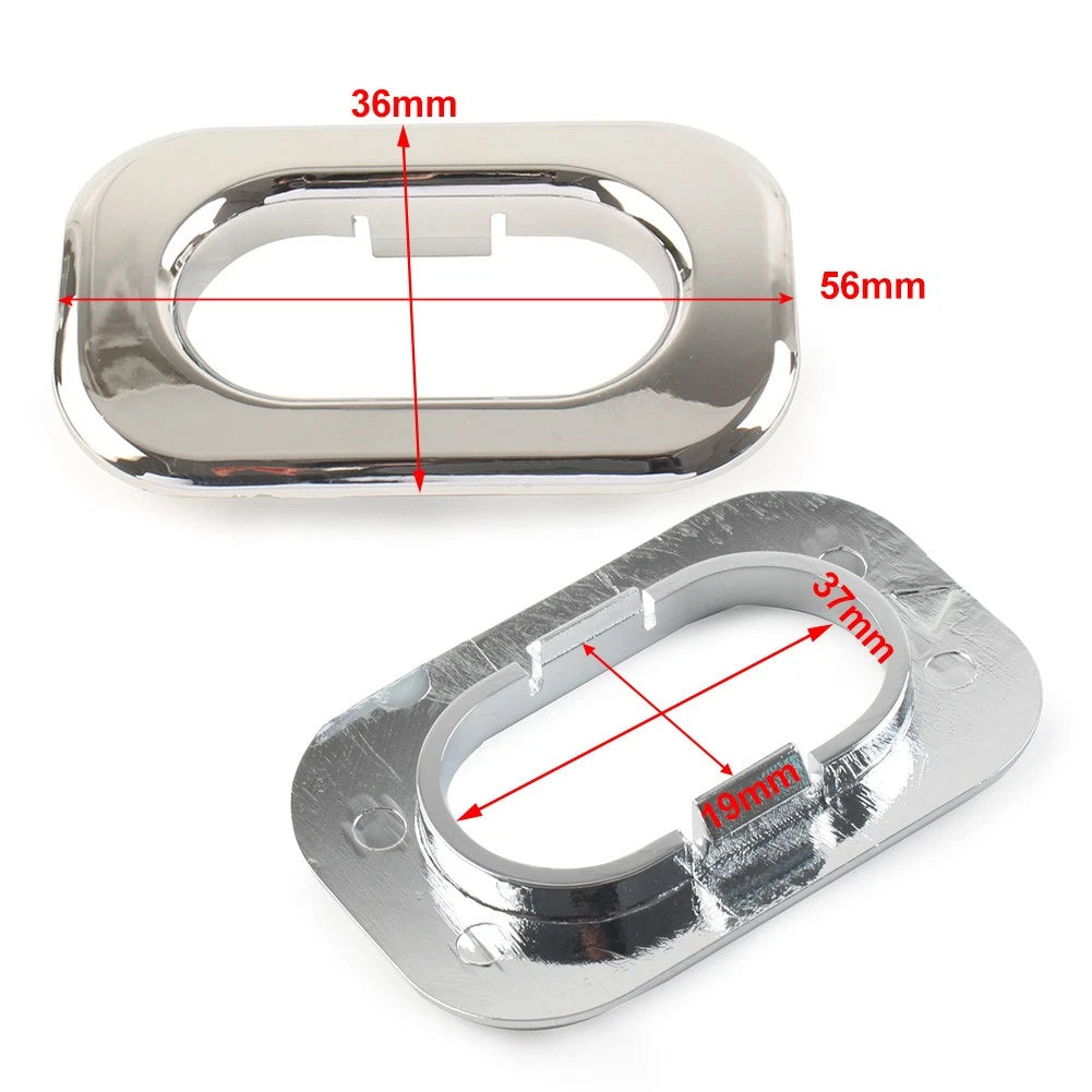 Chrome Motor Antenna Hole Accent Cover for Harley Street Glide & Road King