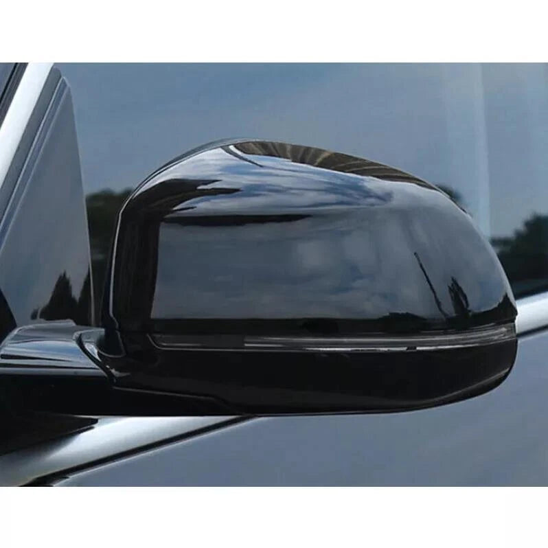 2 x Gloss Black Mirror Cover Cap for BMW X3 X4 X5 X6 (2018–2022)