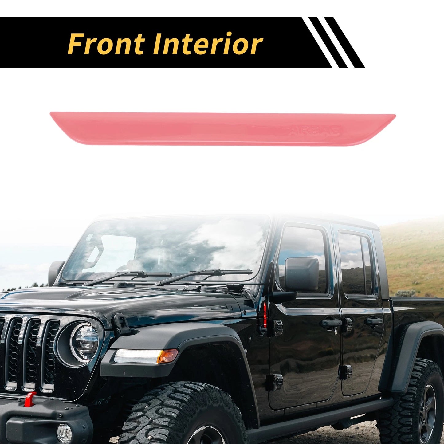 Passenger Side Seat Handle Trim for Jeep Wrangler JL JLU (2018-2024) Pink