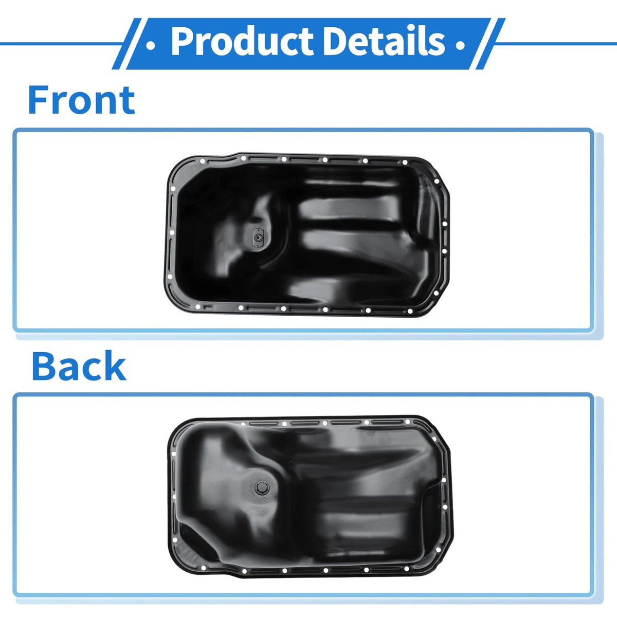 Engine Oil Pan for Toyota Tundra (2000-2004) - Steel Black