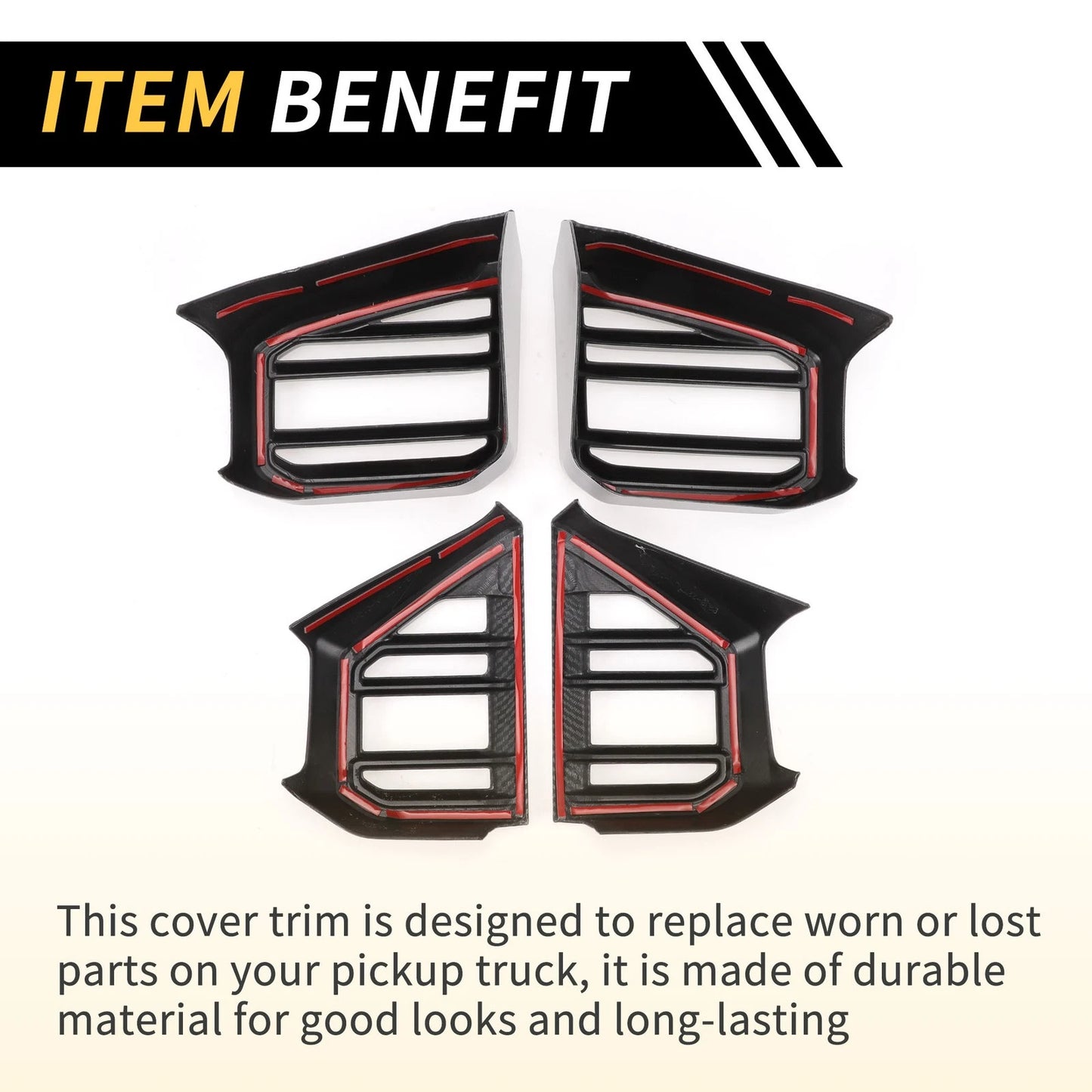 Carbon Fiber Air Vent AC Outlet Cover Trim Set for Toyota Tundra (2022-2024)
