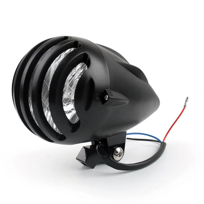 5 1/2" Bullet Long Black Headlight for Chopper Bobber (2010-2023)