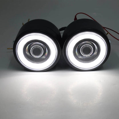 White Twin Headlight Dual Lamp for Harley Street Fighter (2014-2023)