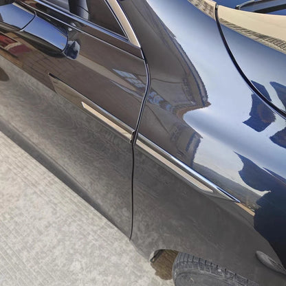 4 x Stainless Steel Car Side Door Fender Sticker Trim