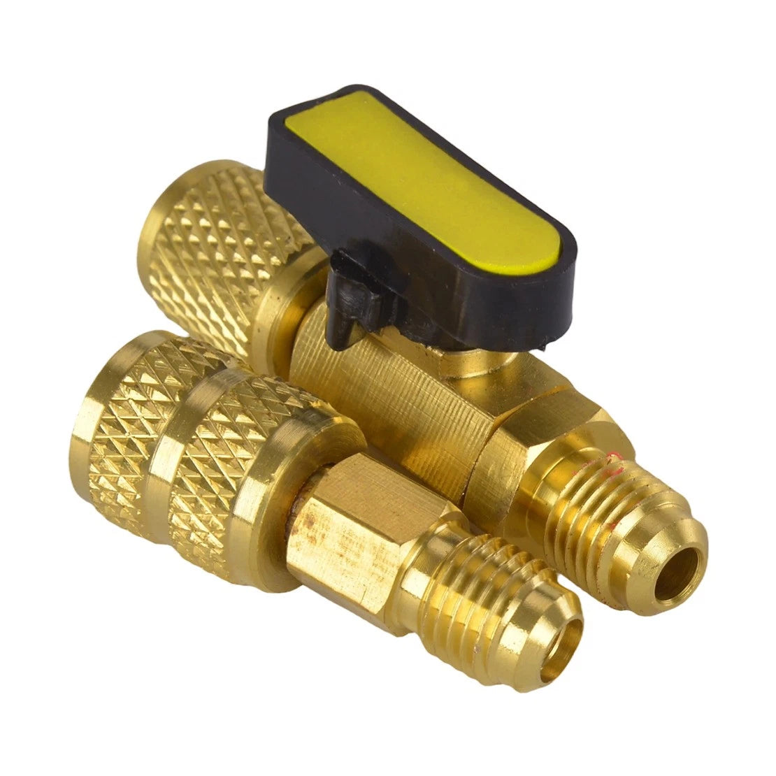 1/4" SAE Air Conditioning Refrigerant Ball Valve for HVAC (R410A, R134A, R12, R22)