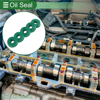 Oil Seal / 5x14x4.5mm / Seal Ring Rotary Shaft Seal TPU Green for Make Model