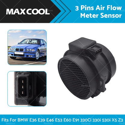 Mass Air Flow Meter MAF Sensor for BMW E36 E39 E46 E53 E60 E91 X5 Z3 (1992-2006)