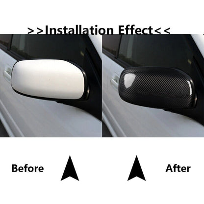 Carbon Fiber Rearview Mirror Cover Caps for Subaru Impreza (2004-2007) 2 x