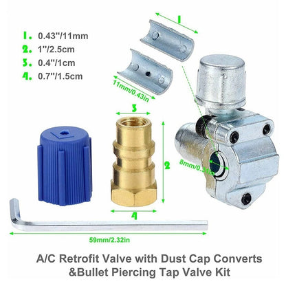 A/C Retrofit Valve / Valve Dust Cap for Aupoko BPV31 Bulle