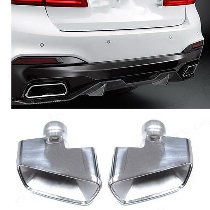 Rear Bumper Exhaust Pipe for BMW 5-Series G30 G31 530i 540i (2017-2021)