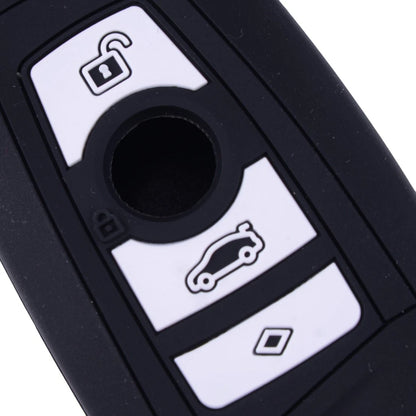 Key Case Cover for BMW 3 Button Silicone Keyless Key (2012-2019)