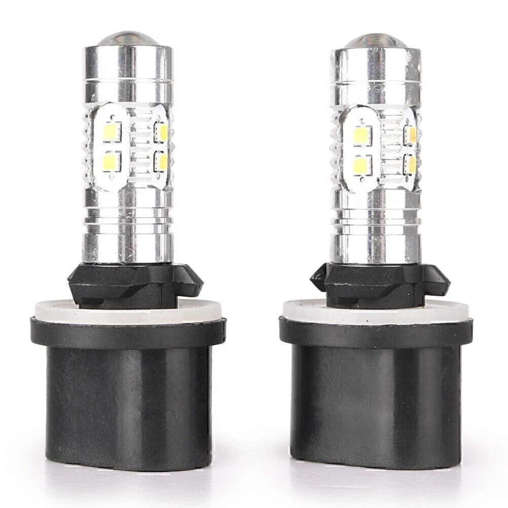 1 Pair 360�� LED Fog Light Bulbs for Car Driving Lamp 880 6000K